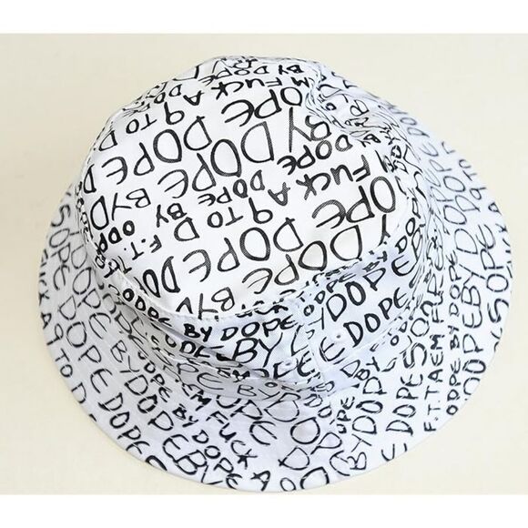 NWOT Dope by Dope BE Cool Jamaica DOPE Bucket Hats(Black on White) - Picture 5 of 9